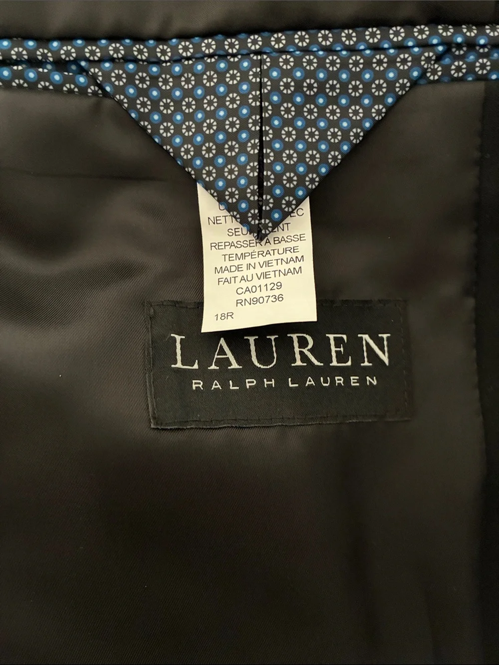 Ralph Lauren Kids Charcoal Gray Two-Button Blazer
